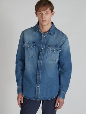 SLOWEAR GLANSHIRT - SHIRT - LIGHT BLUE LIGHT